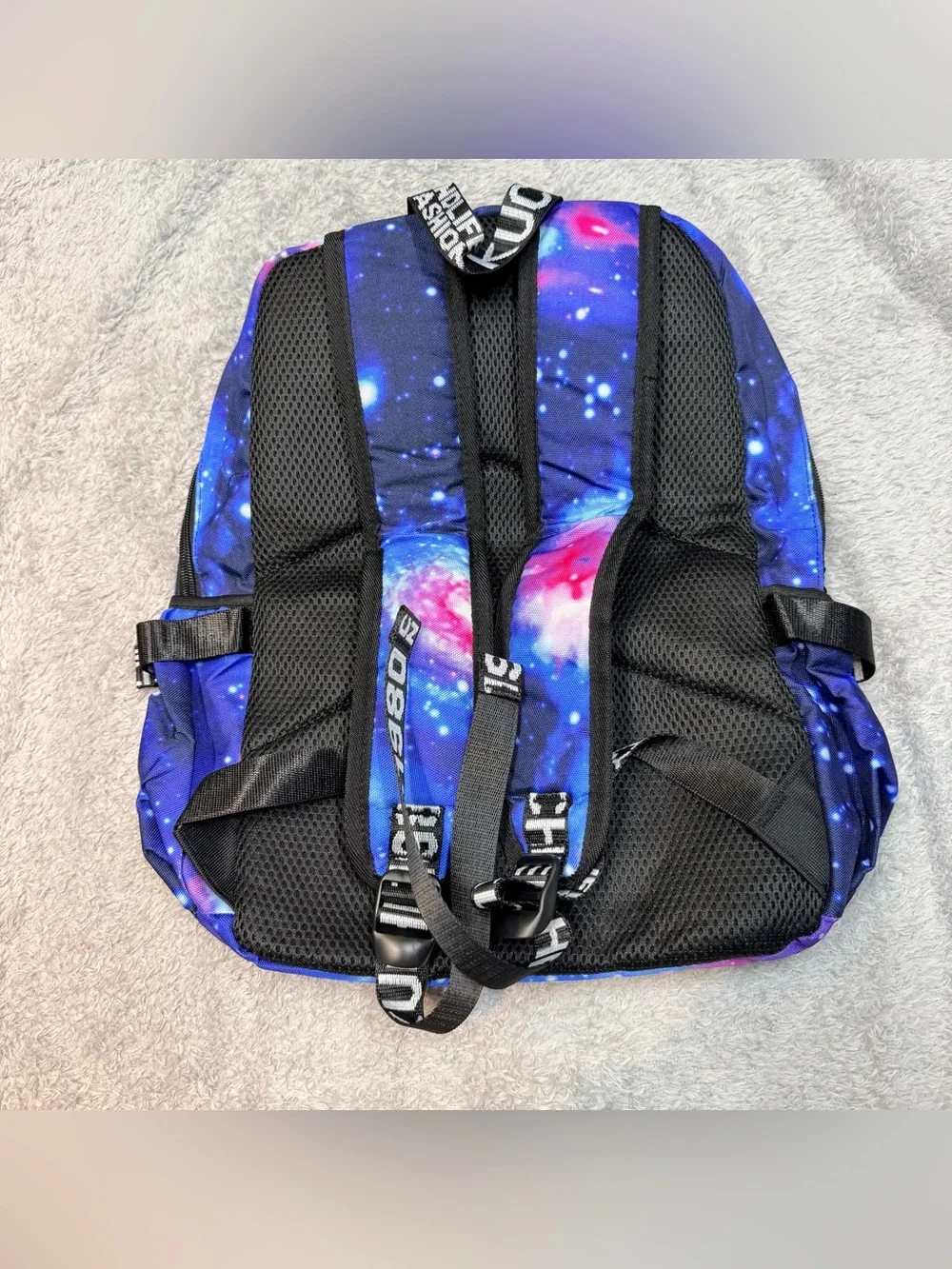 Galaxy Shark Kids Backpack - Blue & Red